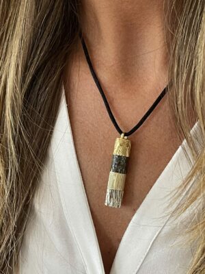 Mez original rond 4 motifs doré, gun metal, champagne et nickel 2