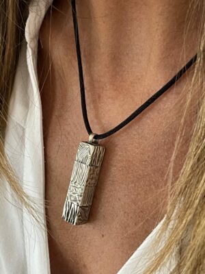 Mez original carré 4 motifs old silver